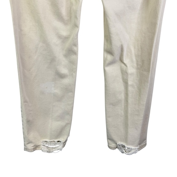 WE THE FREE CRVY Straight Shooter Jean Ivory 28 Free People Boho Distressed - Picture 8 of 16